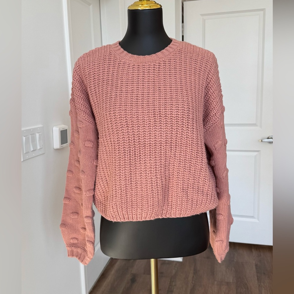 moon & madison‎ Dusty Rose Knit Sweater